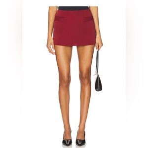 Revolve Lovers and Friends Burgundy Red Landon Skort XS